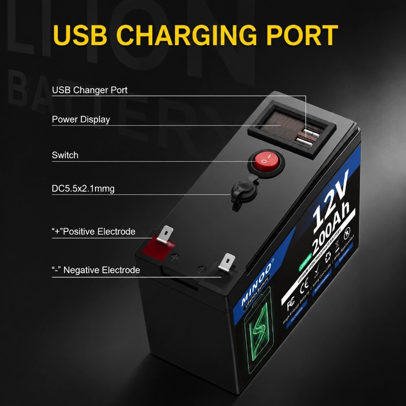 Bateria LiFePO4 12V 200Ah de C - Fish Finder Charger avaliação e preço